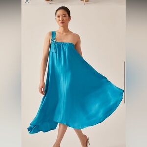 Let me be vibrant midi dress